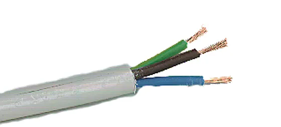 Kabel rkk 3g1.5 50m snellehvit