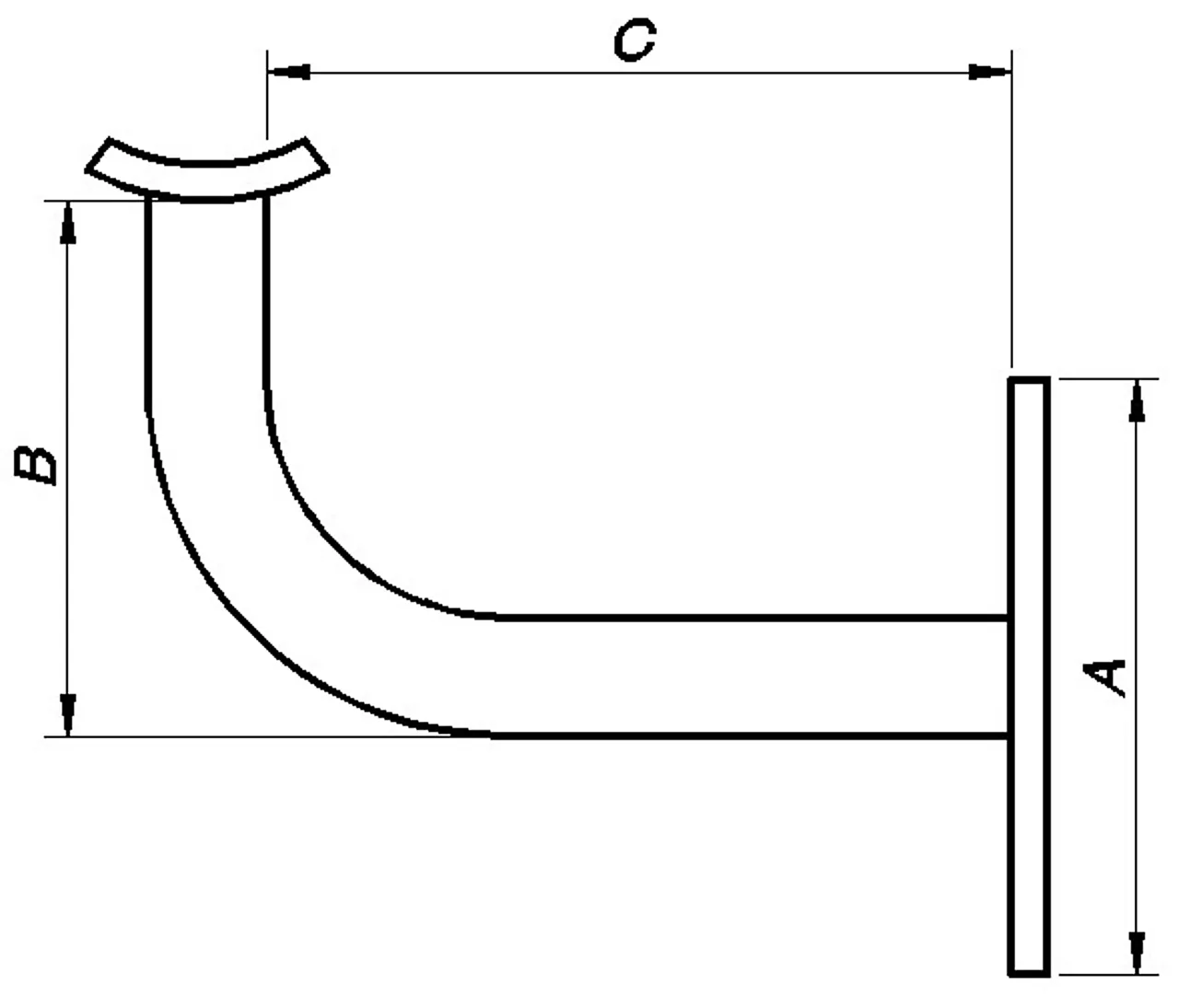 Gelenderholder stål elforsinket null - null - 2 - Miniatyr