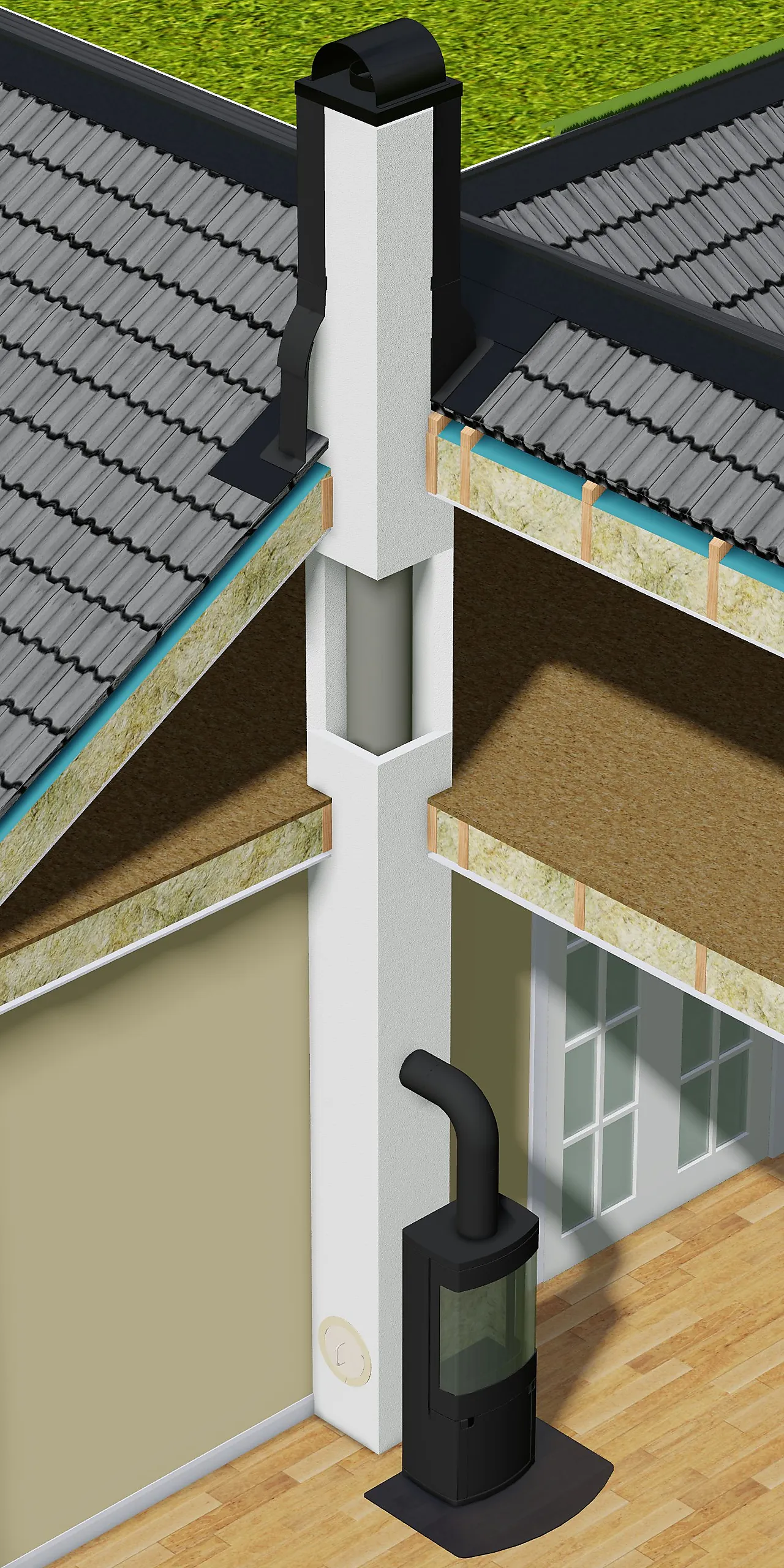 VL PANELPIPE 7,2 M FERDIG PIPE TIL SALTAK null - null - 2 - Miniatyr