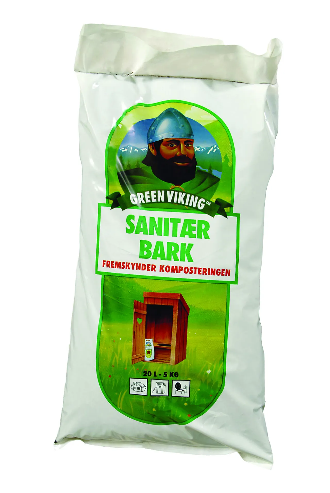 Sanitærbark green viking 20 liter