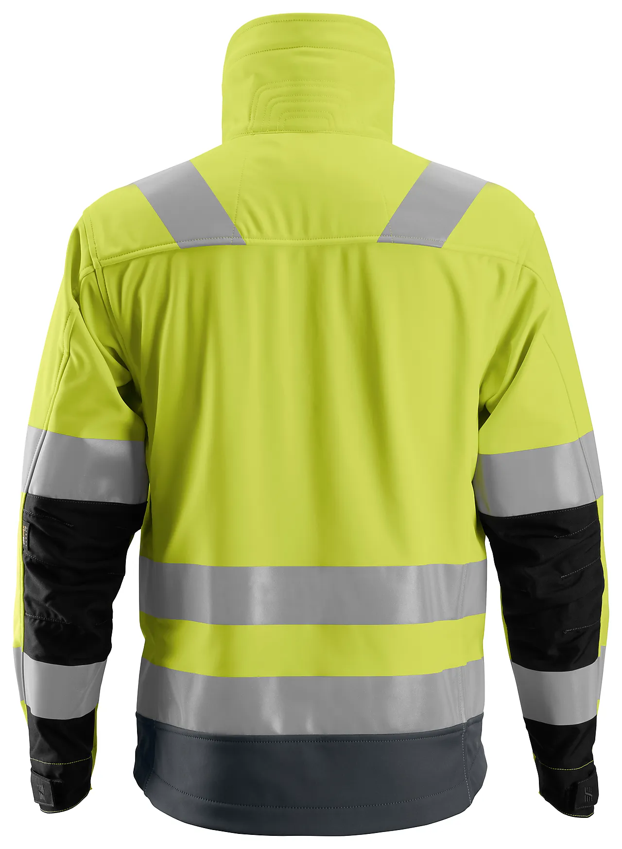 Jakke softshell highvis gul/mørk grå L null - L - 3 - Miniatyr