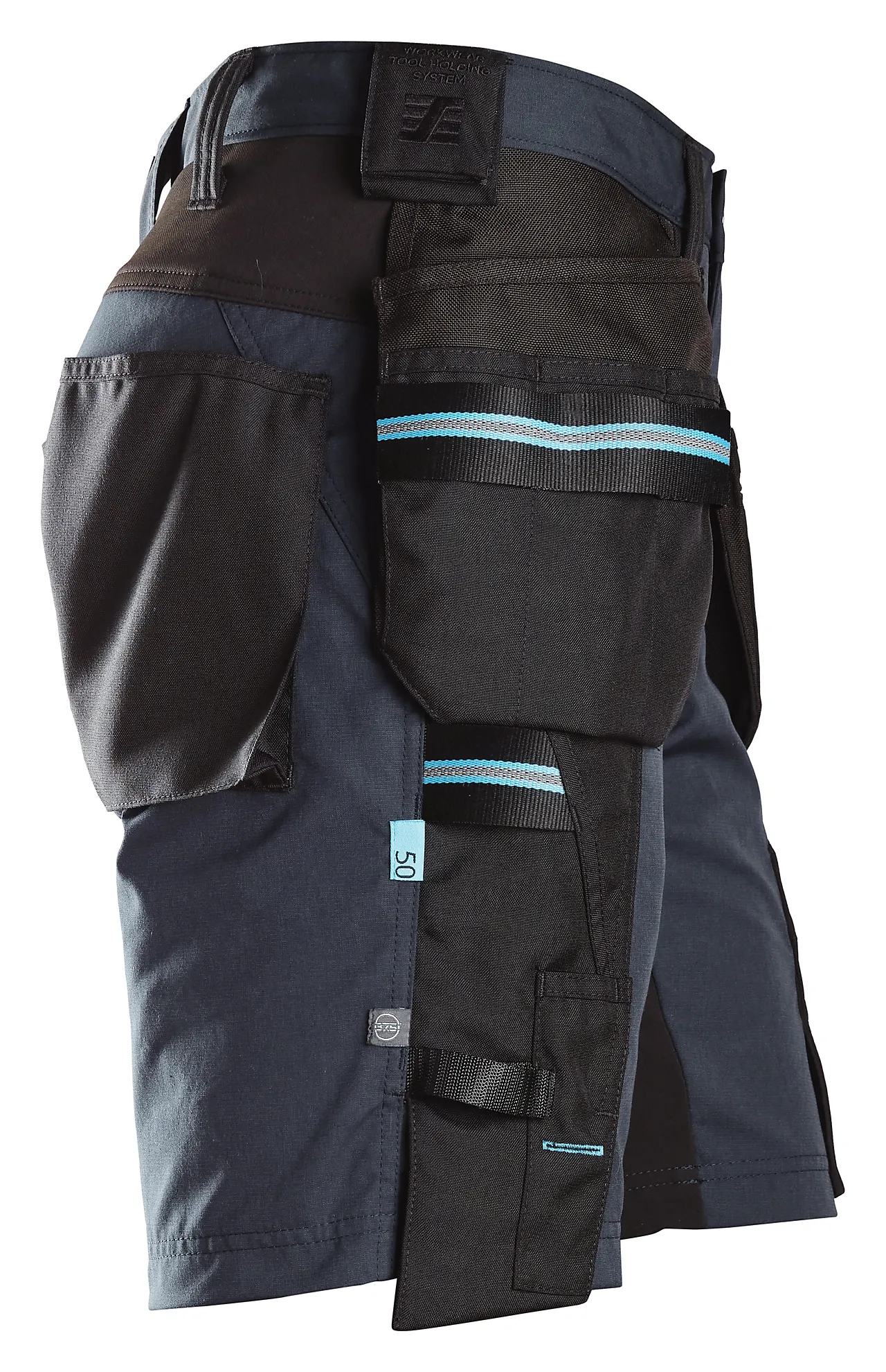 Shorts 6110 mblå/sor hl 70 snickers workwear null - null - 2 - Miniatyr