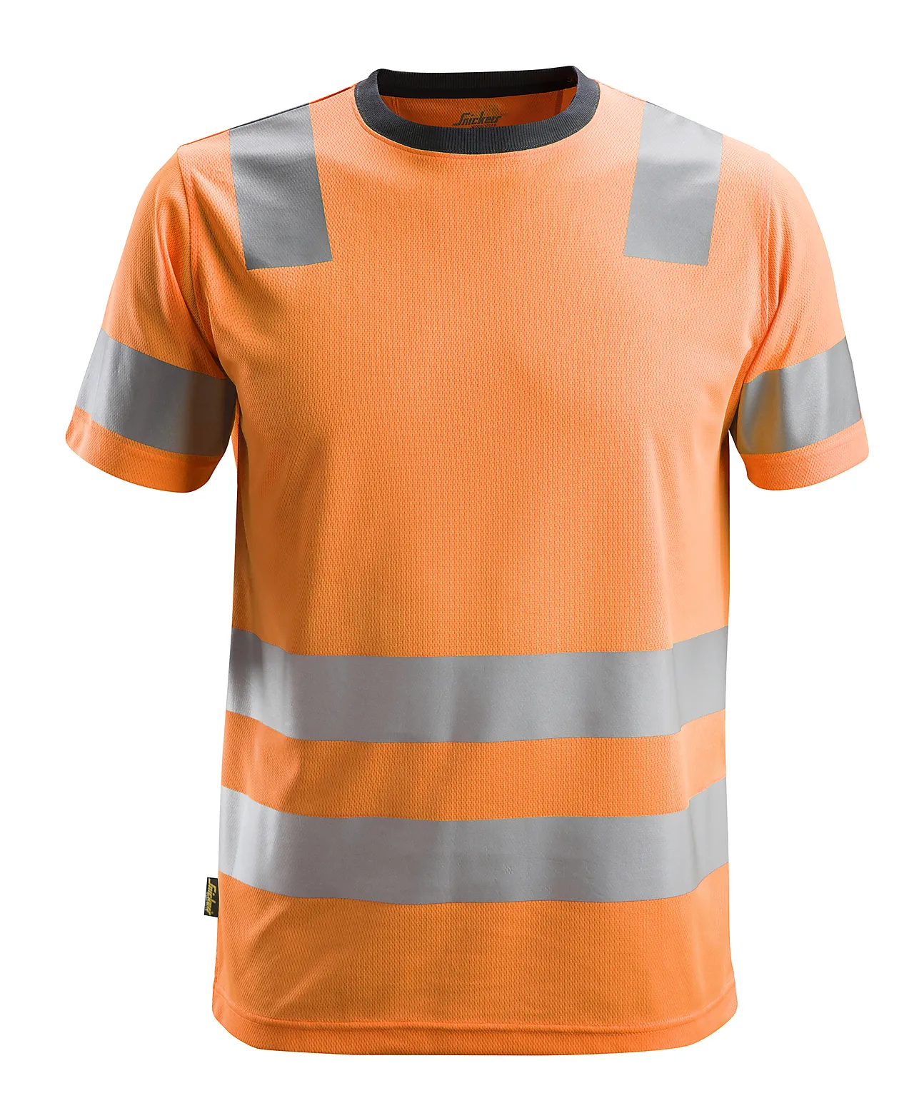 T-skjorte 2530 oransje str L Snickers Workwear