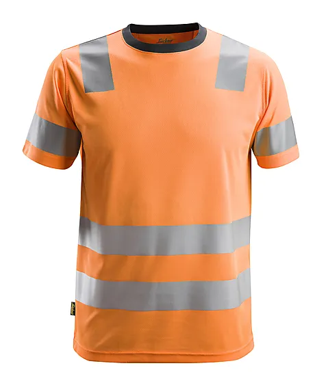 T-skjorte 2530 oransje str XL Snickers Workwear