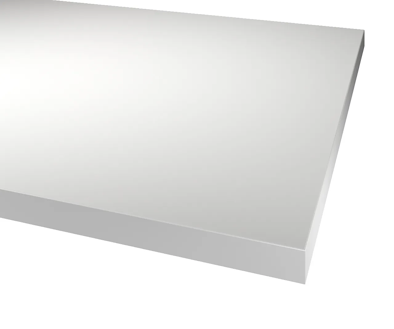 Benk basic white 29x4100x610 rettkant null - null - 3 - Miniatyr