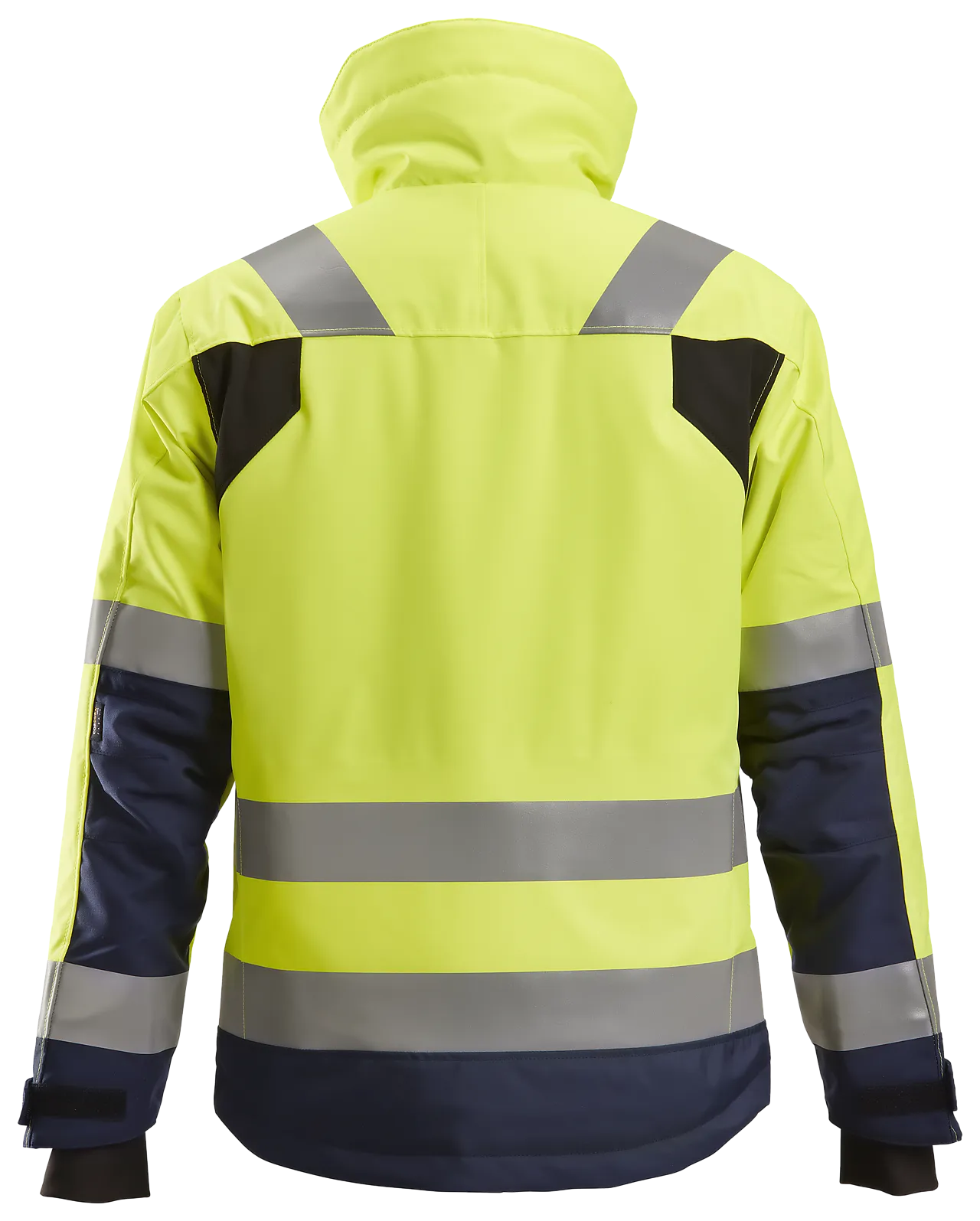 Vinterjakke high-visibility gul/mørk blå str 3XL null - XXXL - 2 - Miniatyr