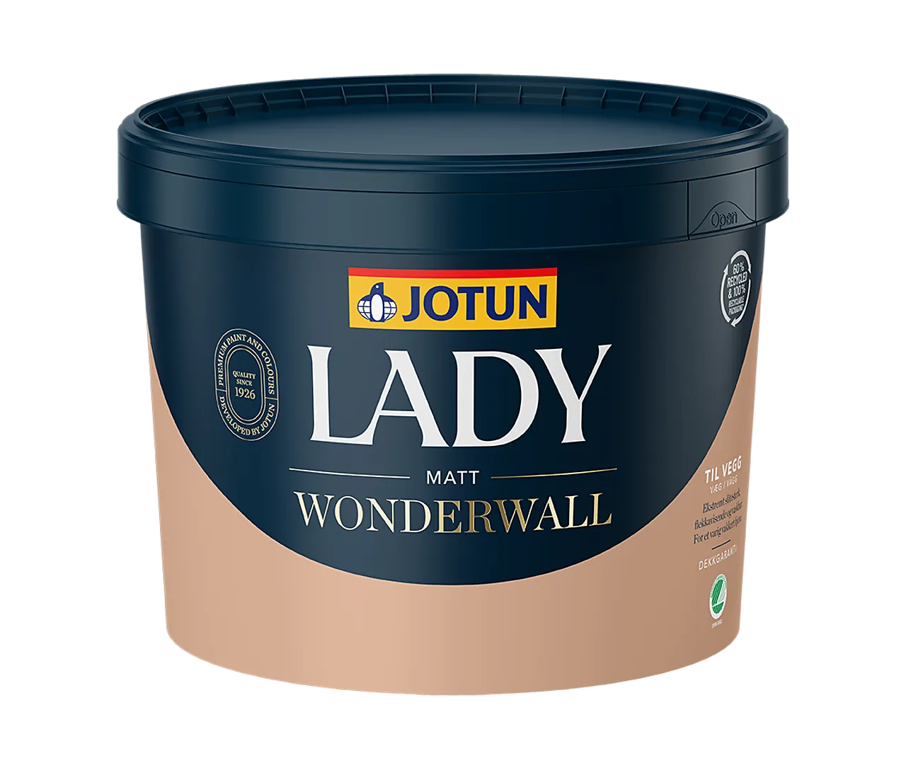 Wonderwall matt hvit 9 liter