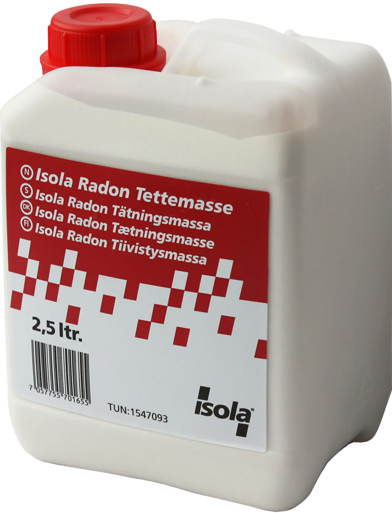 Radon tettemasse 2,5 l