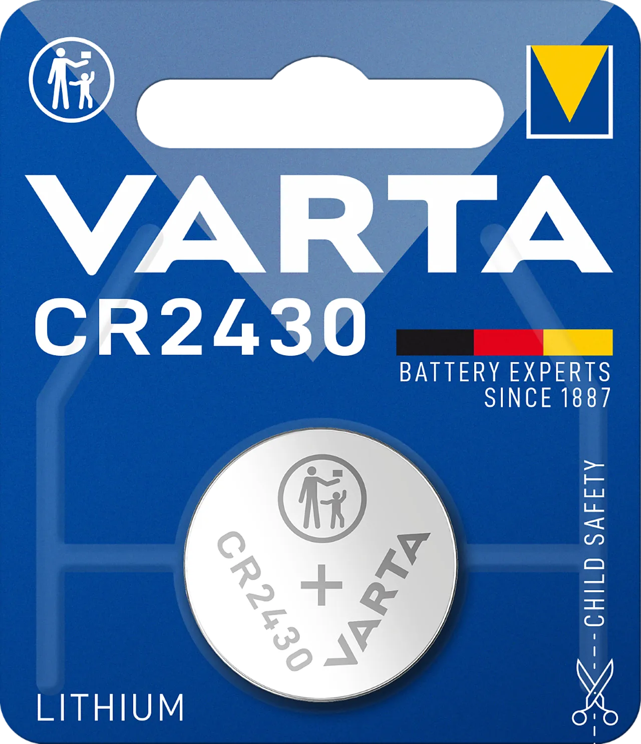 Knappcellebatteri  cr2430 null - null - 1