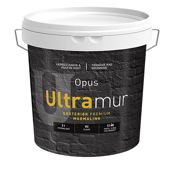 Ultramur murmaling ute hvit base 2,7 liter