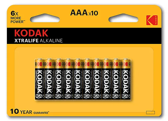 Batteri xtralife alk aaa 10pkkodak alkaline lr03 1,5v
