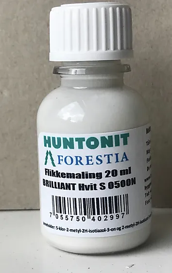 Huntonit reparasjonsmaling klassisk hvit 20 ml