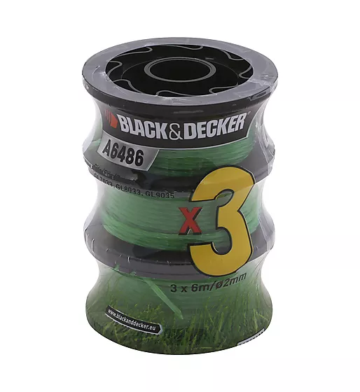 Black+Decker trimmertråd 3-pakk A6486
