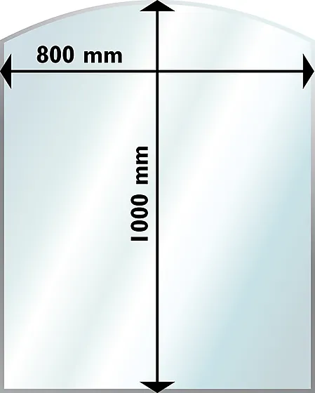 Gulvplate glass 6x1000x800 mm buet