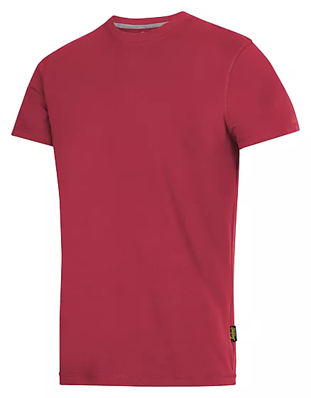 T-skjorte klassisk mørk rød str M