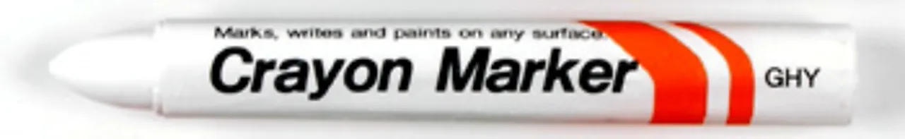 Merkekritt crayon marker hvit