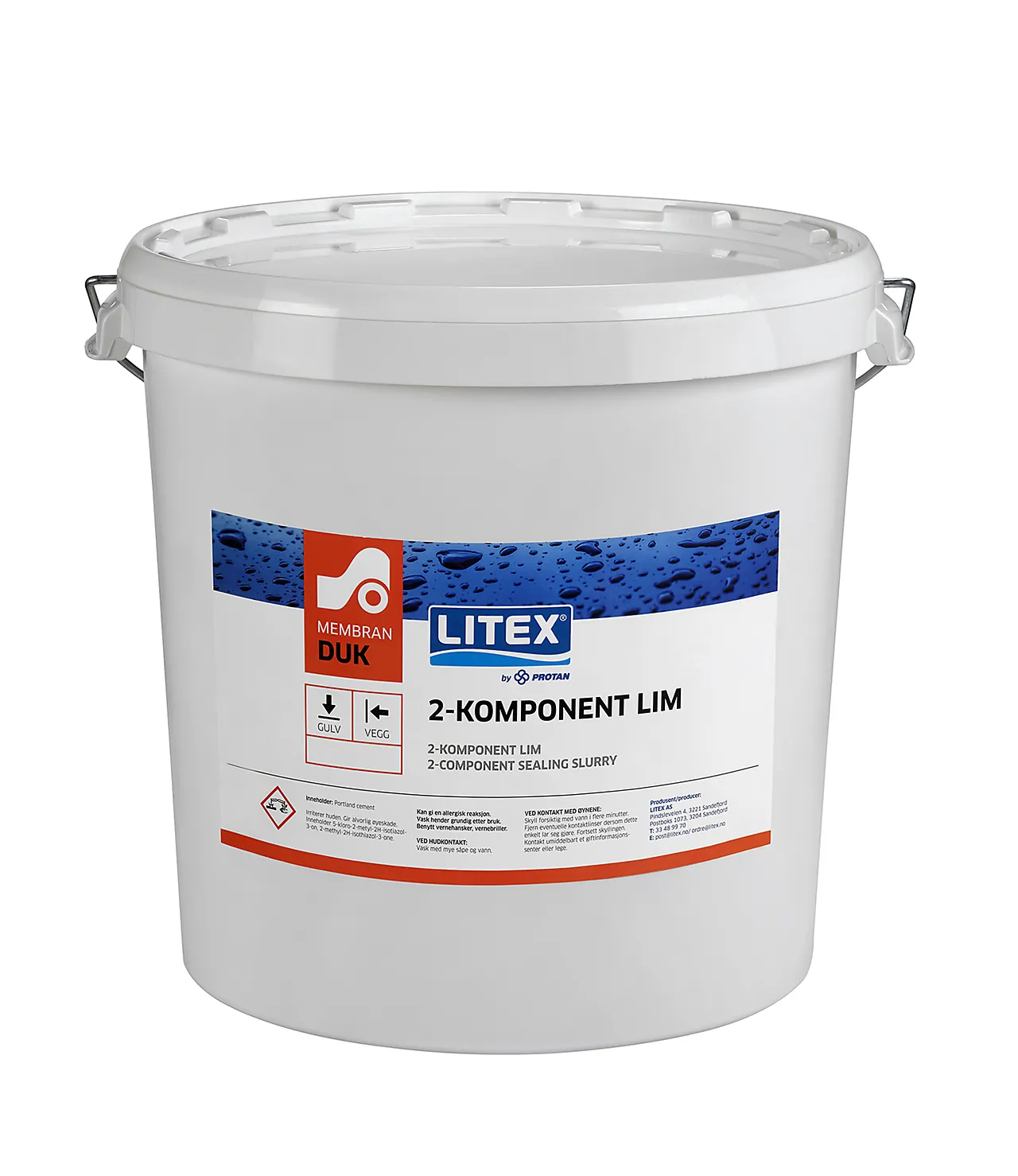 Lim 2-komp 8,5kg/5kg md litex2-komp lim til litex membranduk null - null - 1