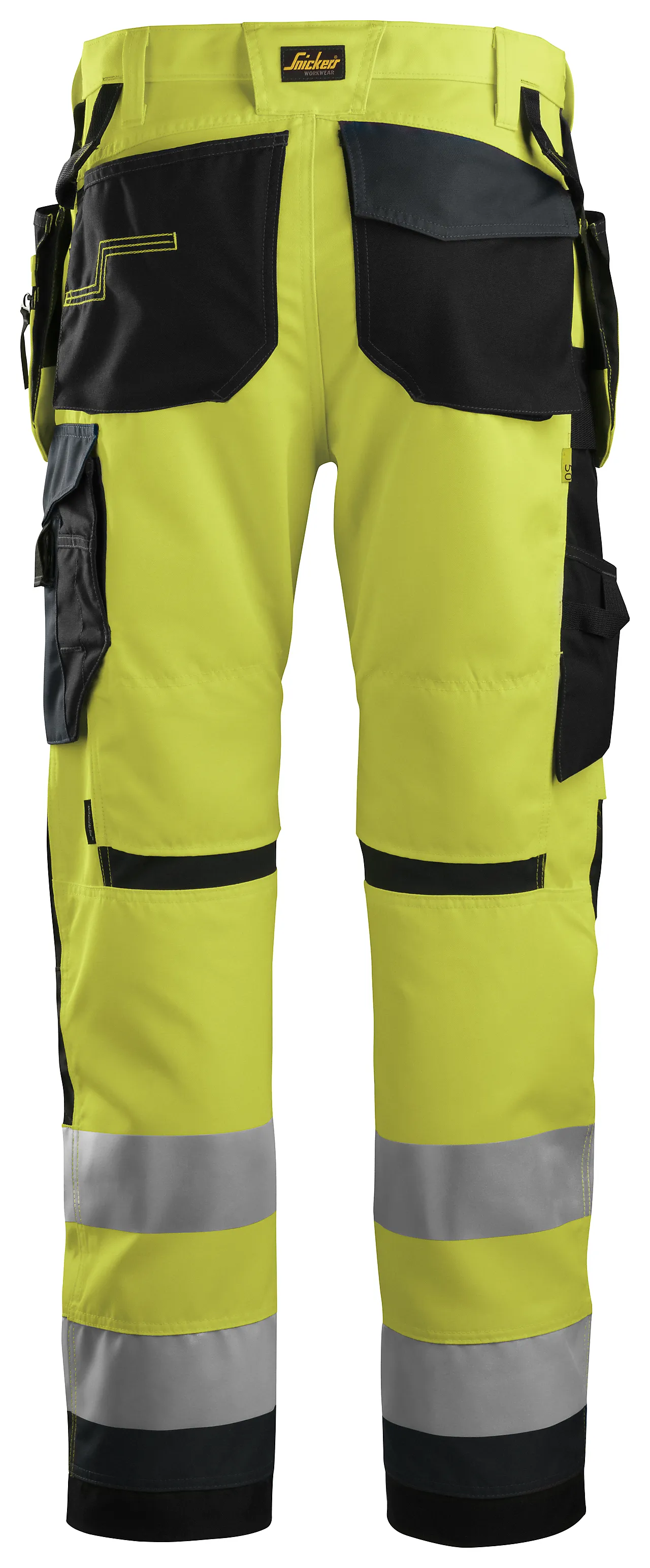 Bukse 6230 gul 52 snickers highvis kl 2 hylsterlommer null - null - 3 - Miniatyr