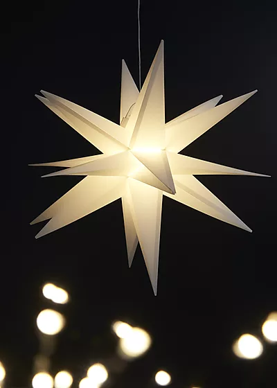 Stjerne 3D m/LED-lys 44 x 48 x 57 cm
