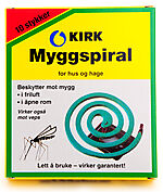 Myggspiral Trinol pakke á 10 spiraler