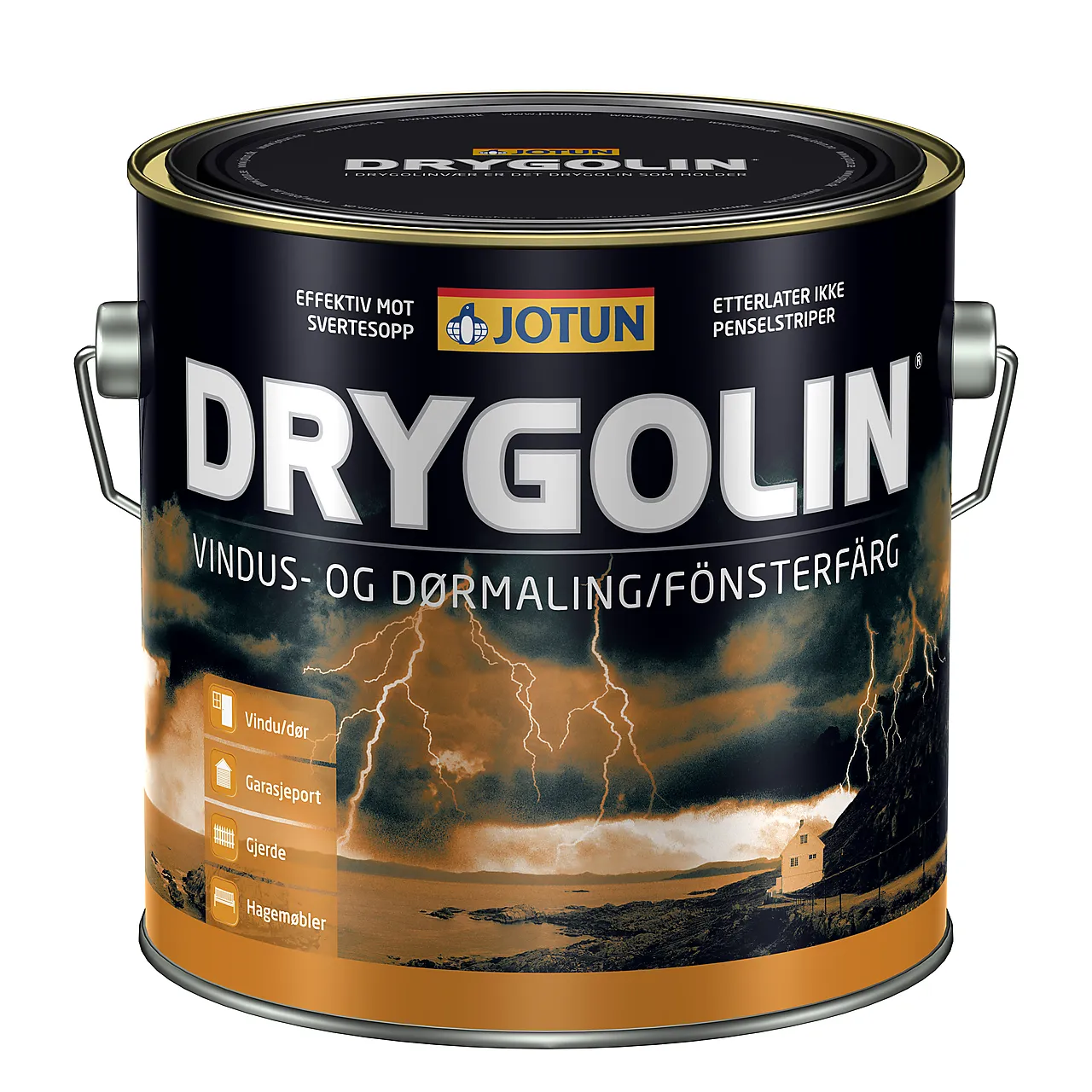 Drygolin vindu oksydrød-base2,7 l dør, vindu, detaljer, jotun