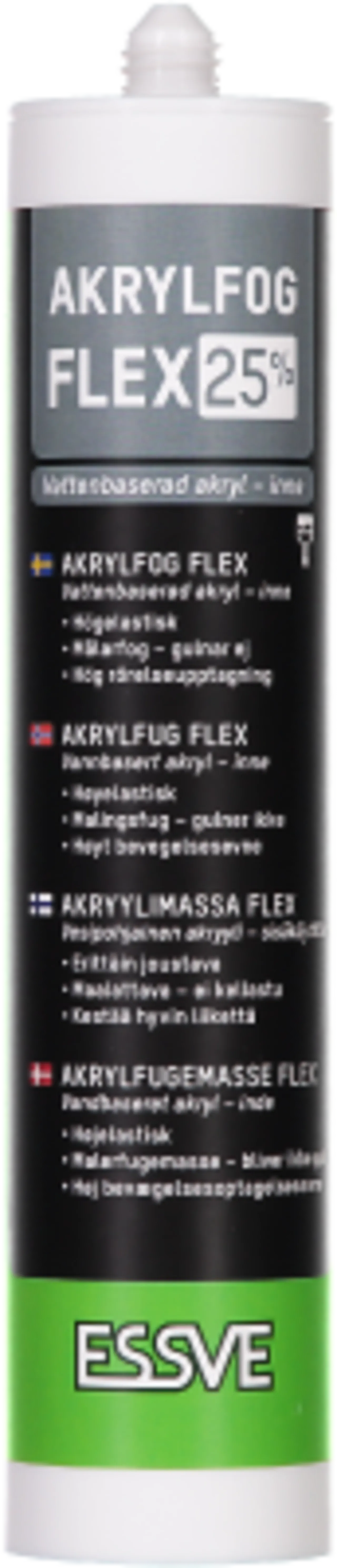 Akryl flex 25 grå 300ml ncs 3000-n