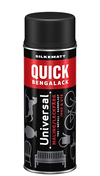 Bengalack spray sort silkematt