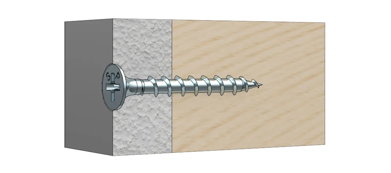 Gipsskruer for tre 3,9x40 mm 1000 stk båndet null - null - 2