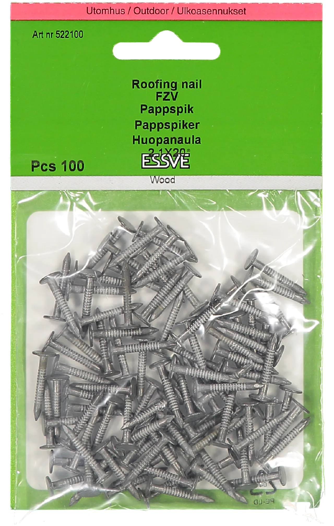 Pappspiker 20x2,1 fzv a-100varmforsinket stål null - 20 - 3 - Miniatyr