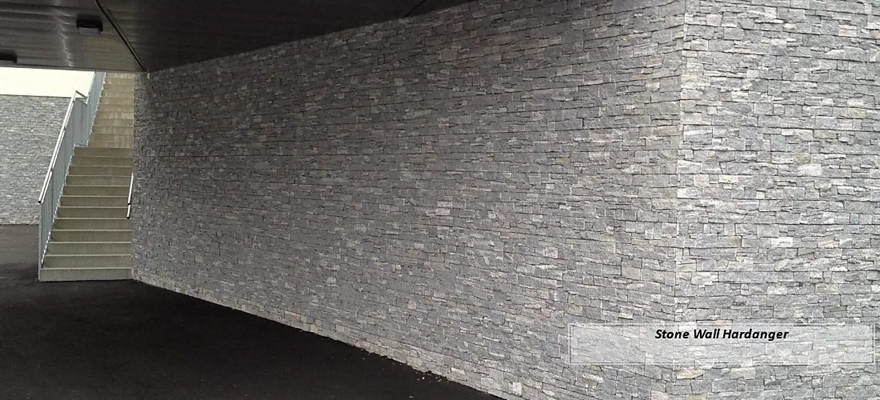 Forbl.stein sw hardanger 56x15 56x15cm stone wall hardanger paneler null - null - 2 - Miniatyr