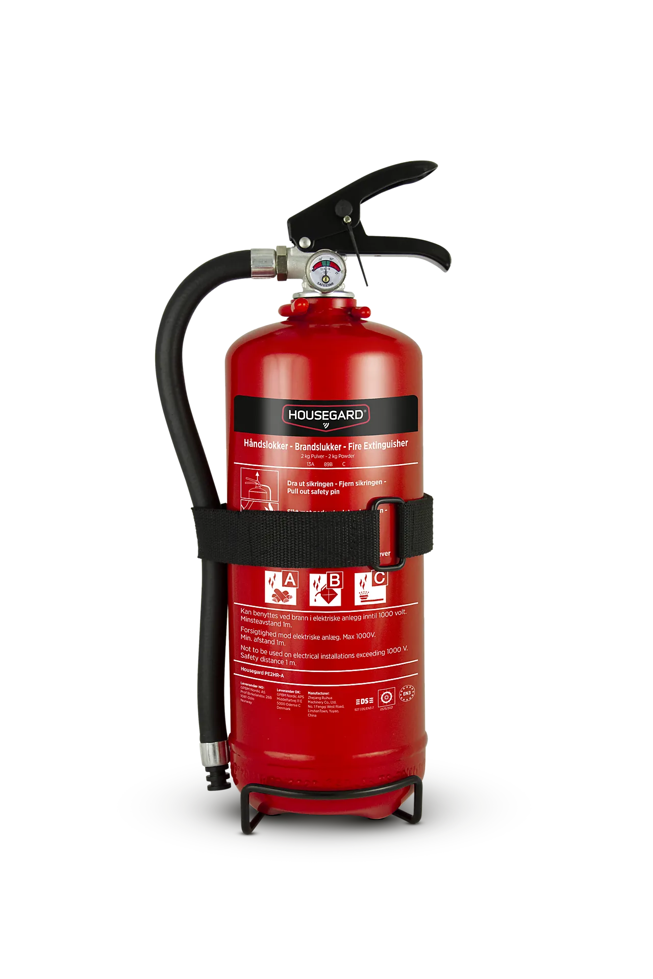 Brannslukningsapparat PE2HR-A pulver 2 kg null - null - 2