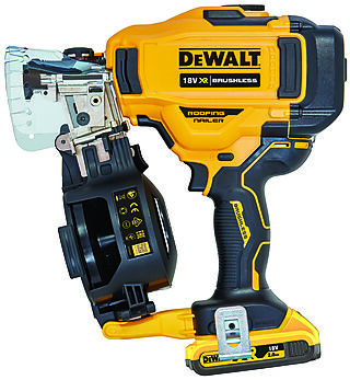 Bilde av DeWALT DCN45RND2, Spikerpistol, Sort, Gult, Batteri, Lithium-Ion (Li-Ion), 2 Ah, 18 V