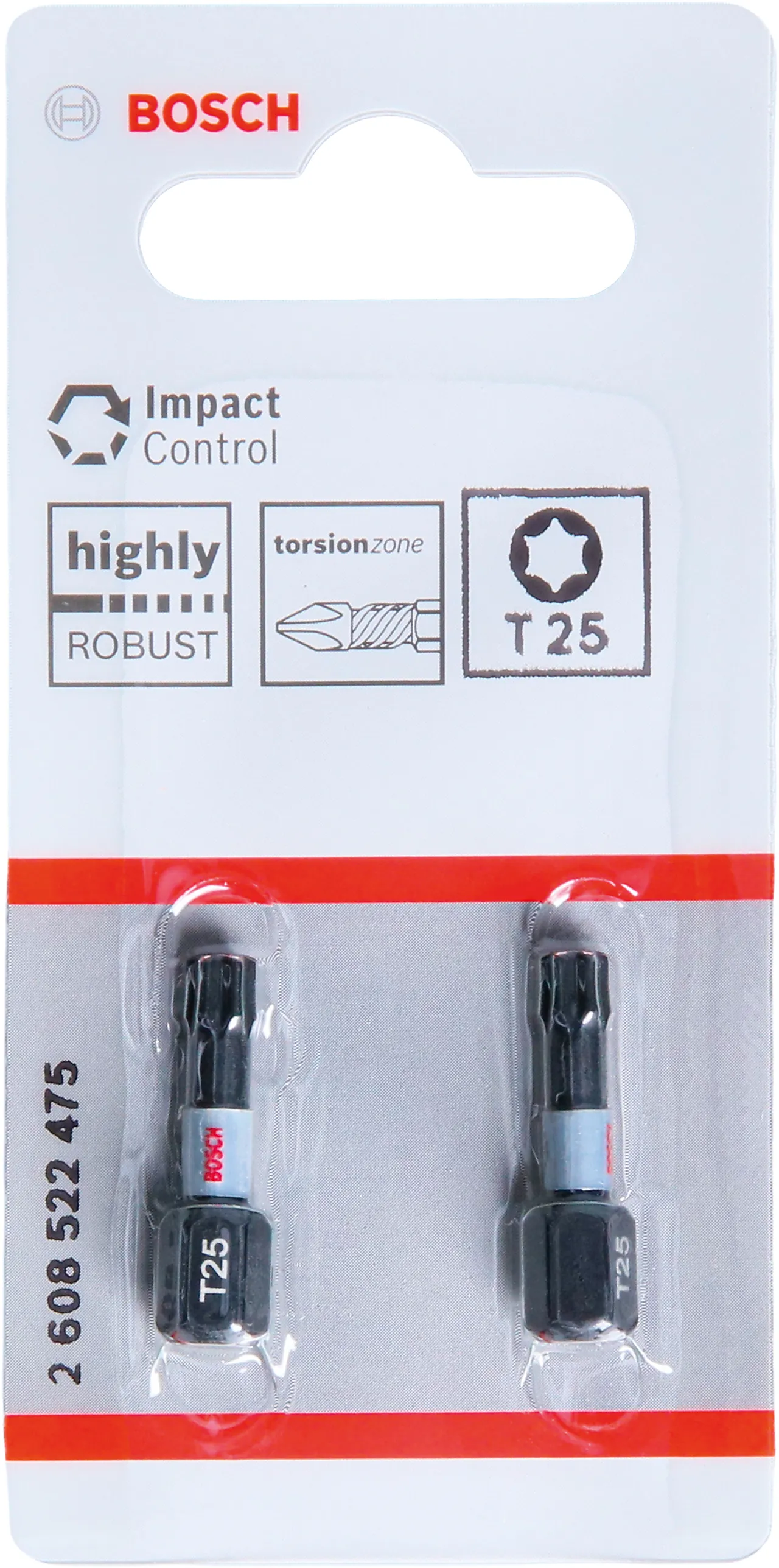 Bits t25 impact 25mm a2 null - null - 2 - Miniatyr