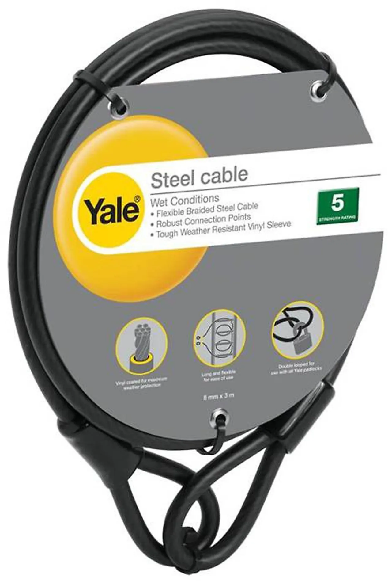 Wire Yale ycbl1/8/300 8mm x 3 meter