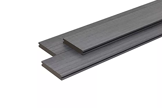 Kompositt terrassebord grå wpc 3260x140x23 mm