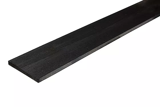 Kledning rektangulær furu 19x73 mm svart