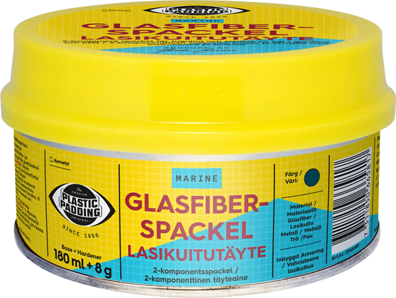 Plastic padding glassfibersparkel glassfibersparkel 180ml