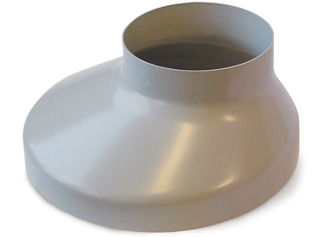 Brønnkrage i PVC 130/75 mm grå