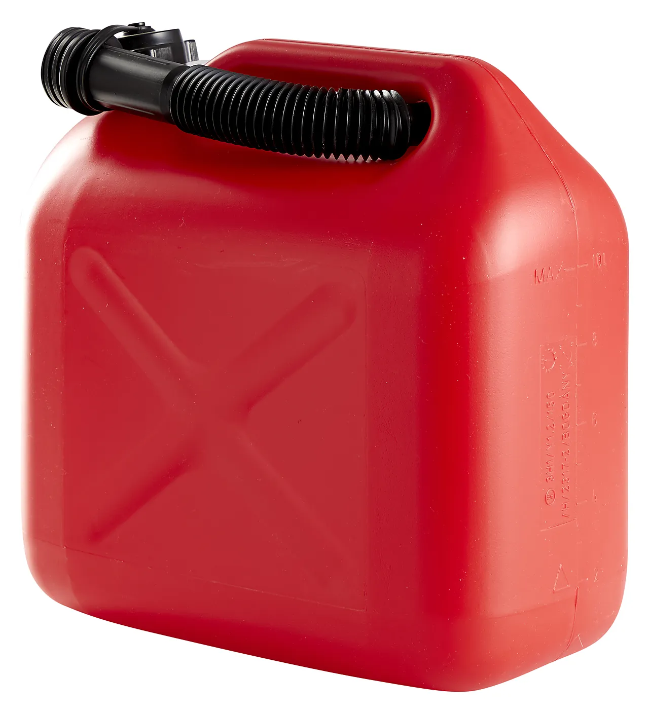 Bensinkanne 10 liter rød plast