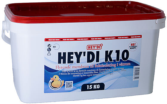 Heydi membran K10 15 kg påstrykningsmembran grå