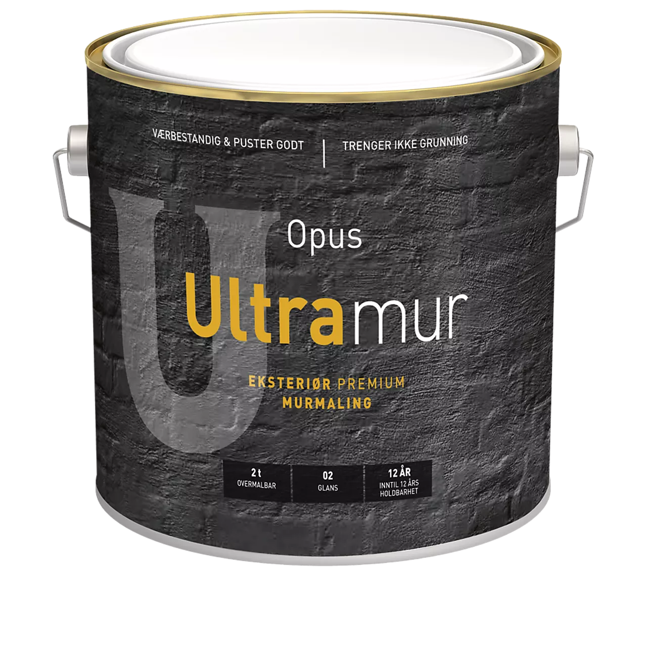 Ultramur 02 eksteriør base hvit 2,7 liter