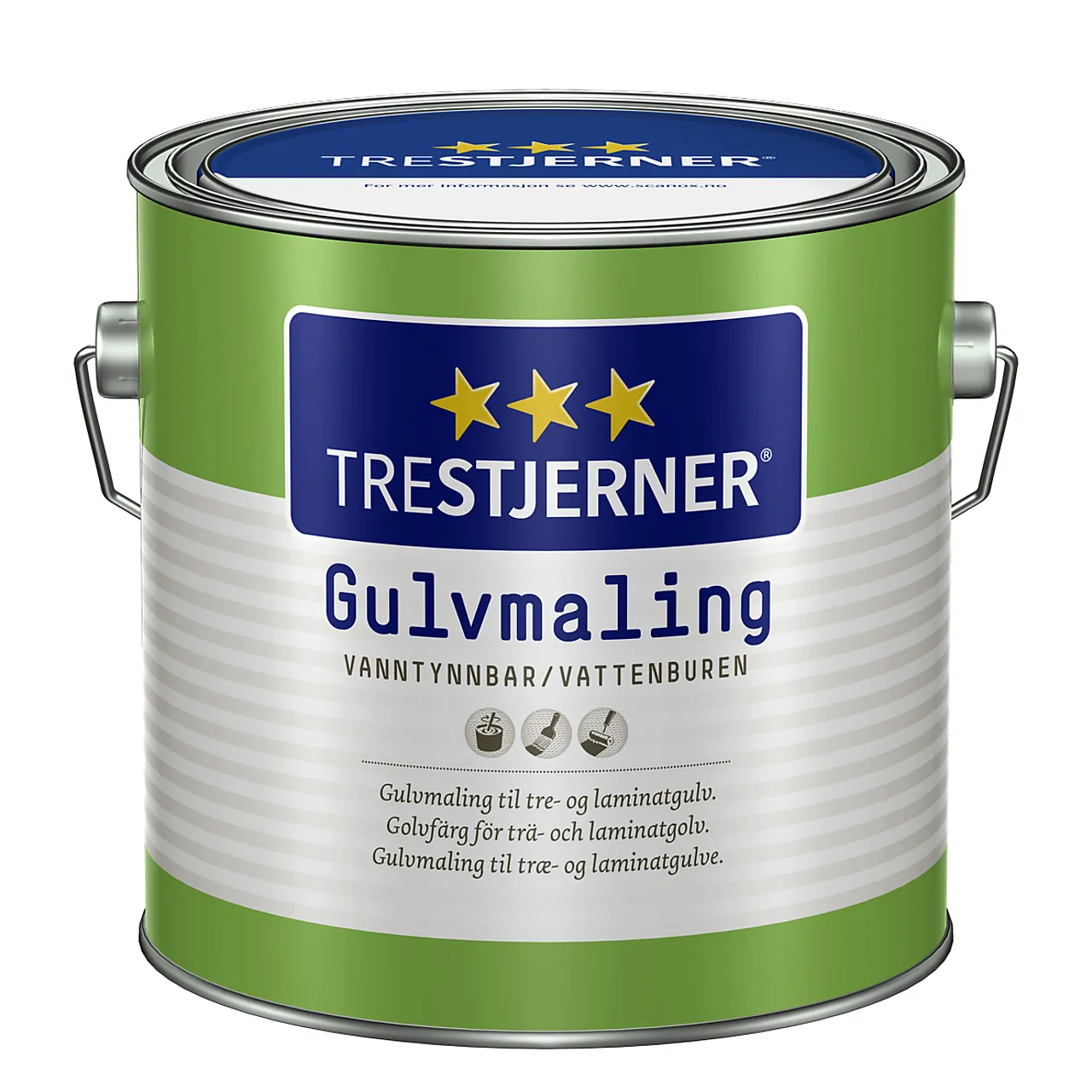Trestjerner Gulvmaling matt B Base 2,7 liter null - null - 1