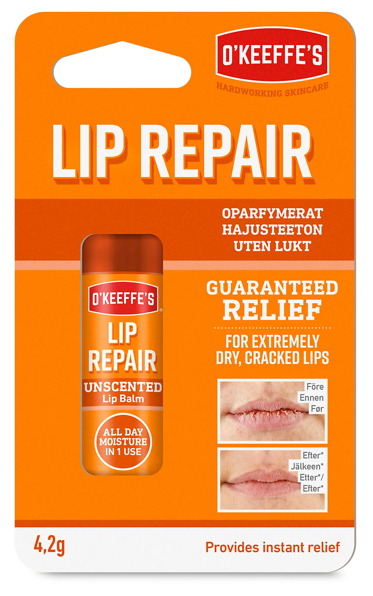 Leppepomade lip repair unscented 4,2 gram null - null - 1