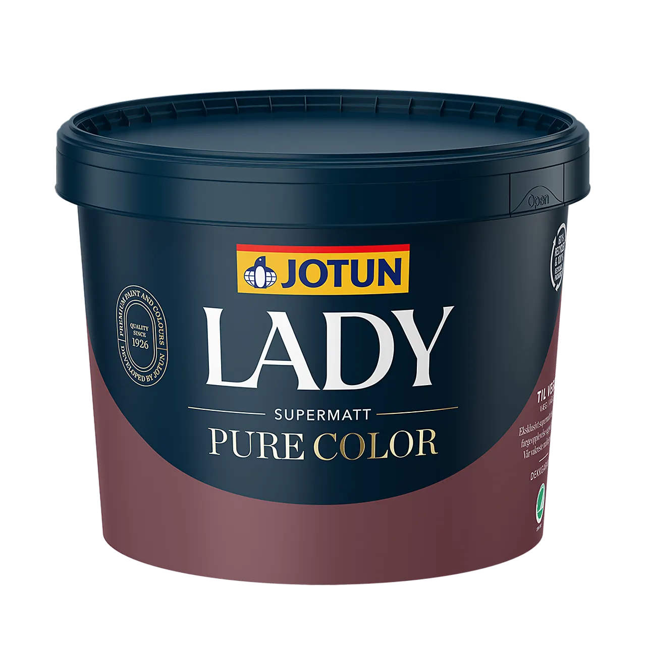 Lady pure color interiørmaling A-base 2,7 liter
