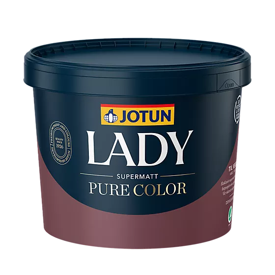 Lady pure color interiørmaling hvit base 2,7 liter