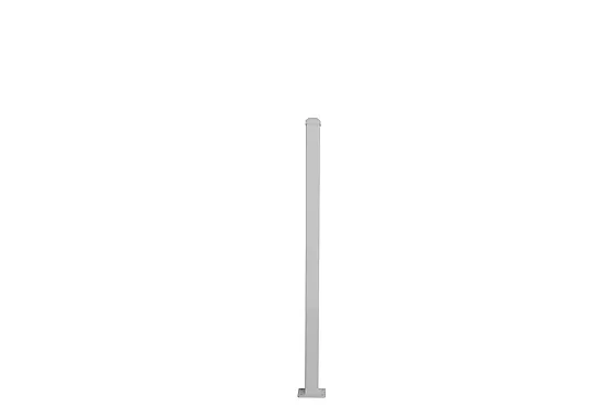 Stolpe aluminium m/hatt hvit 92 cm