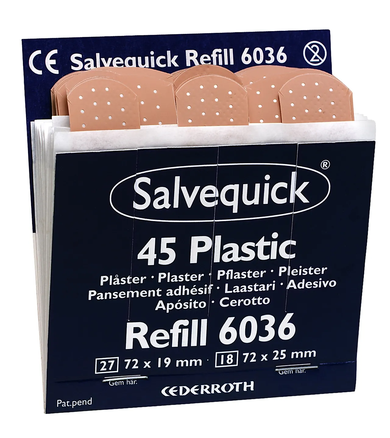 Plaster salvequick 6036 refill 270 stk null - null - 1