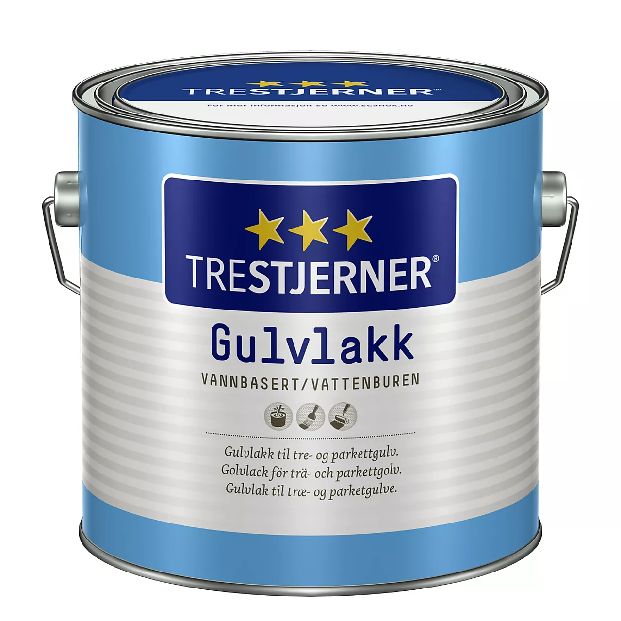 Trestjerner gulvlakk halvblank 3 liter