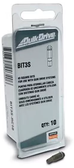Bits Torx TX20 QuikDrive 10 stk/pk