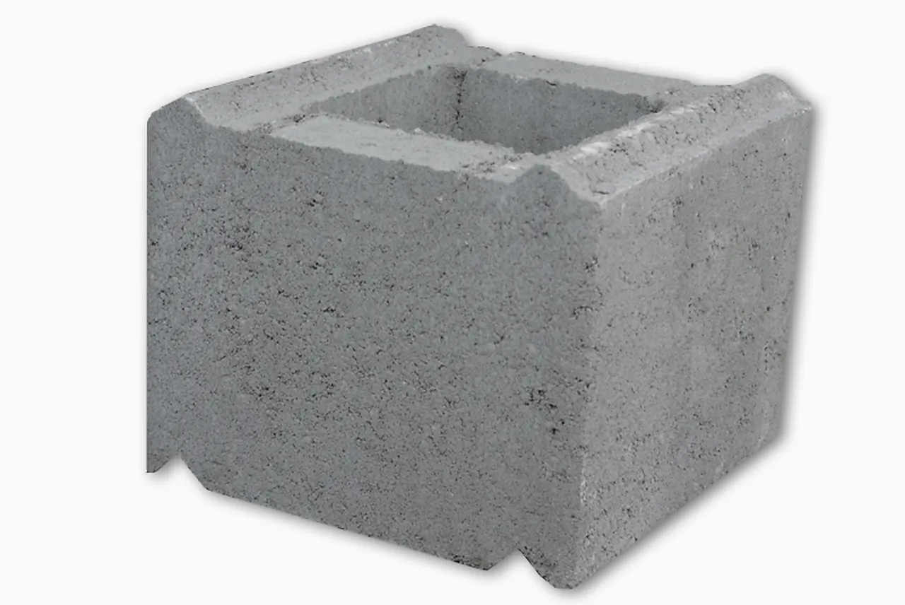 Pilarblokk betong 25cm systemblokk 25x20x25